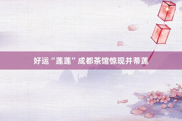 好运“莲莲”成都茶馆惊现并蒂莲