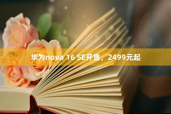 华为nova 16 SE开售，2499元起