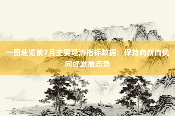 一图速览前7月主要经济指标数据：保持向新向优向好发展态势