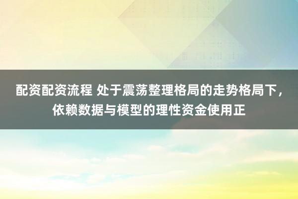 配资配资流程 处于震荡整理格局的走势格局下，依赖数据与模型的理性资金使用正