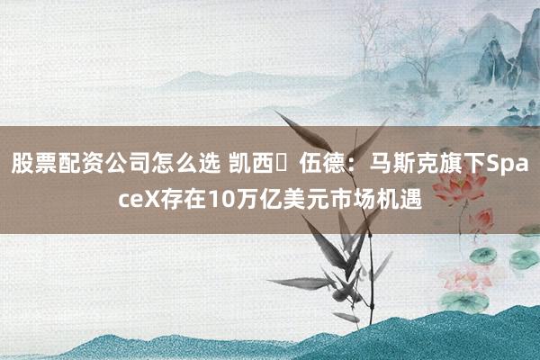 股票配资公司怎么选 凯西・伍德：马斯克旗下SpaceX存在10万亿美元市场机遇